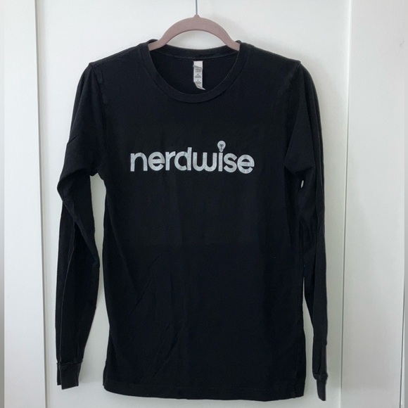 Nerdwise statement Bella Canvas cotton Long Sleeve Tee - Picture 1 of 14